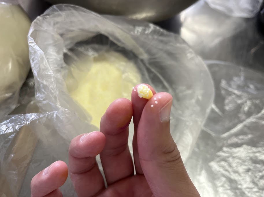 しべに新引粉がついた状態
