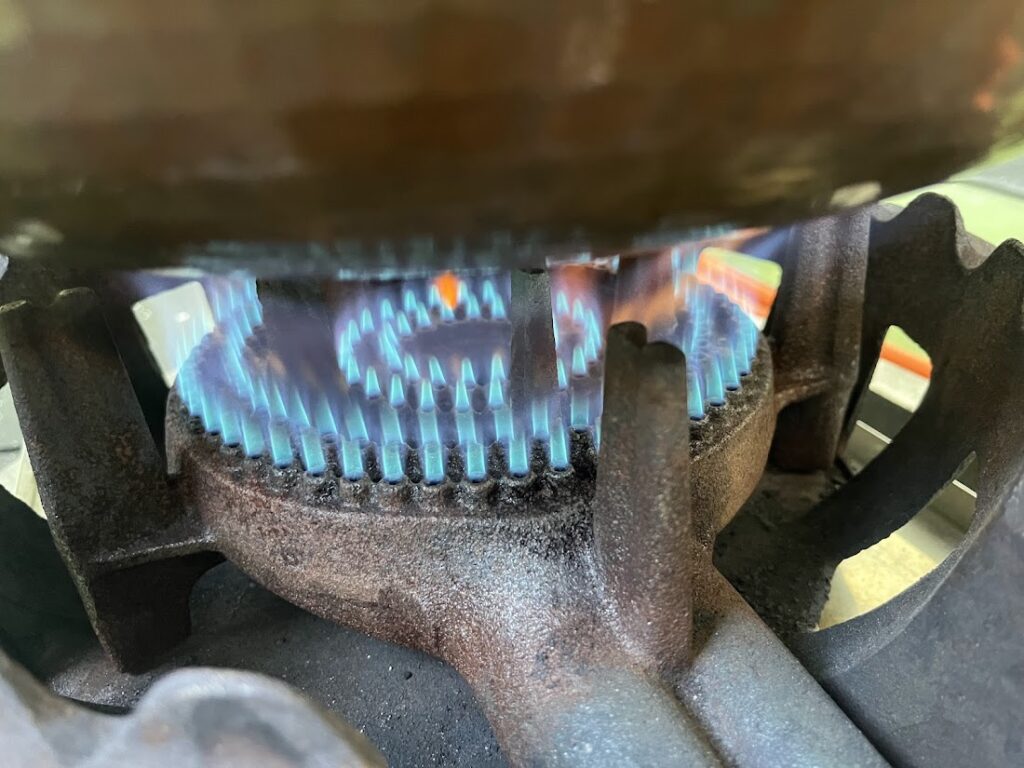 サワリに火をつける