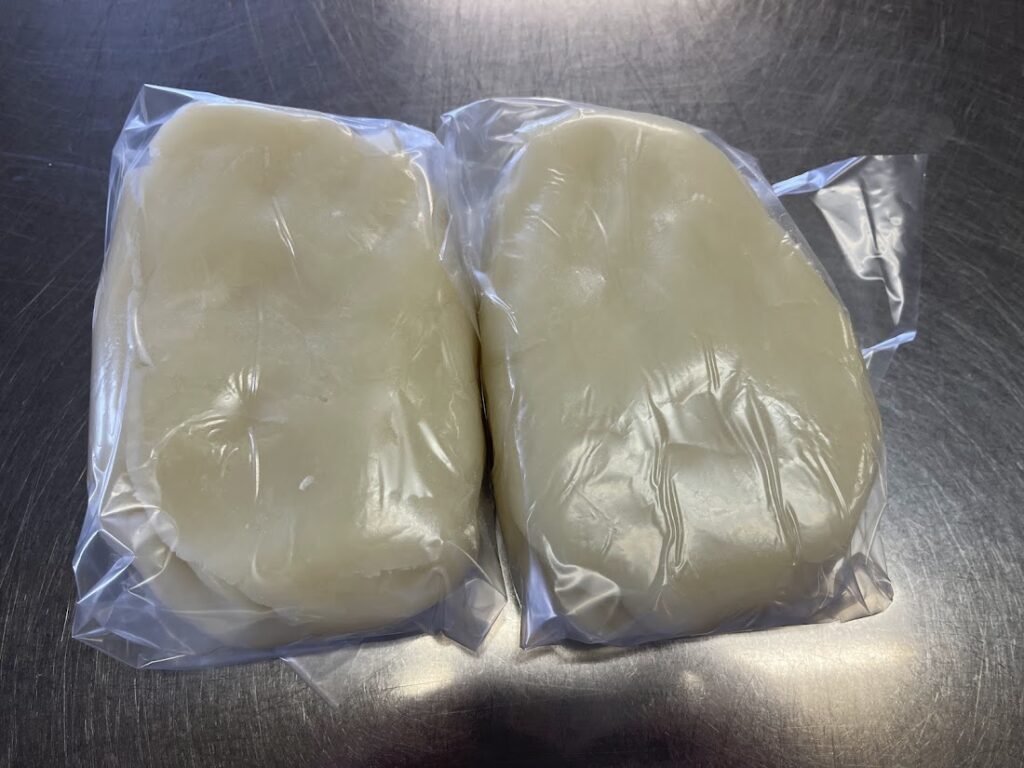 完成した白並餡