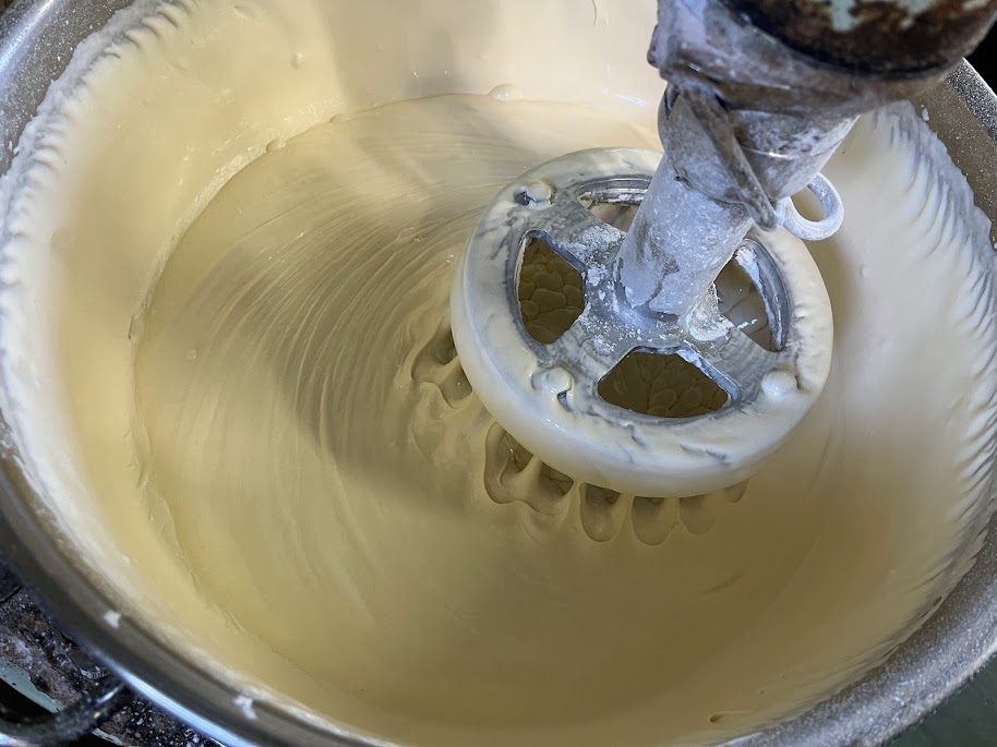 ラムケーキの生地が完成