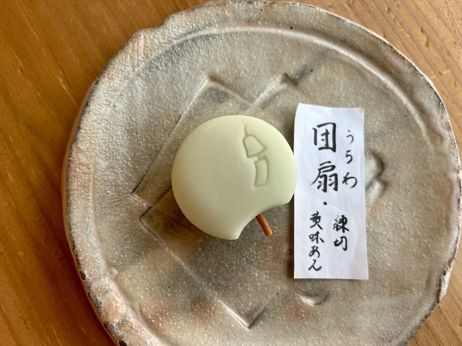 上生菓子の団扇