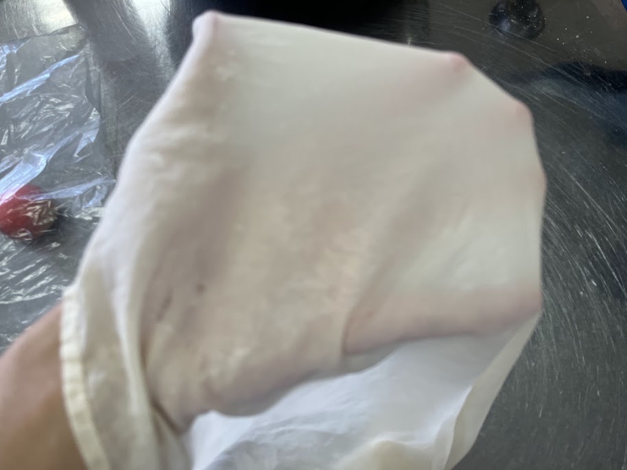 篝火を絞りための絞り布巾