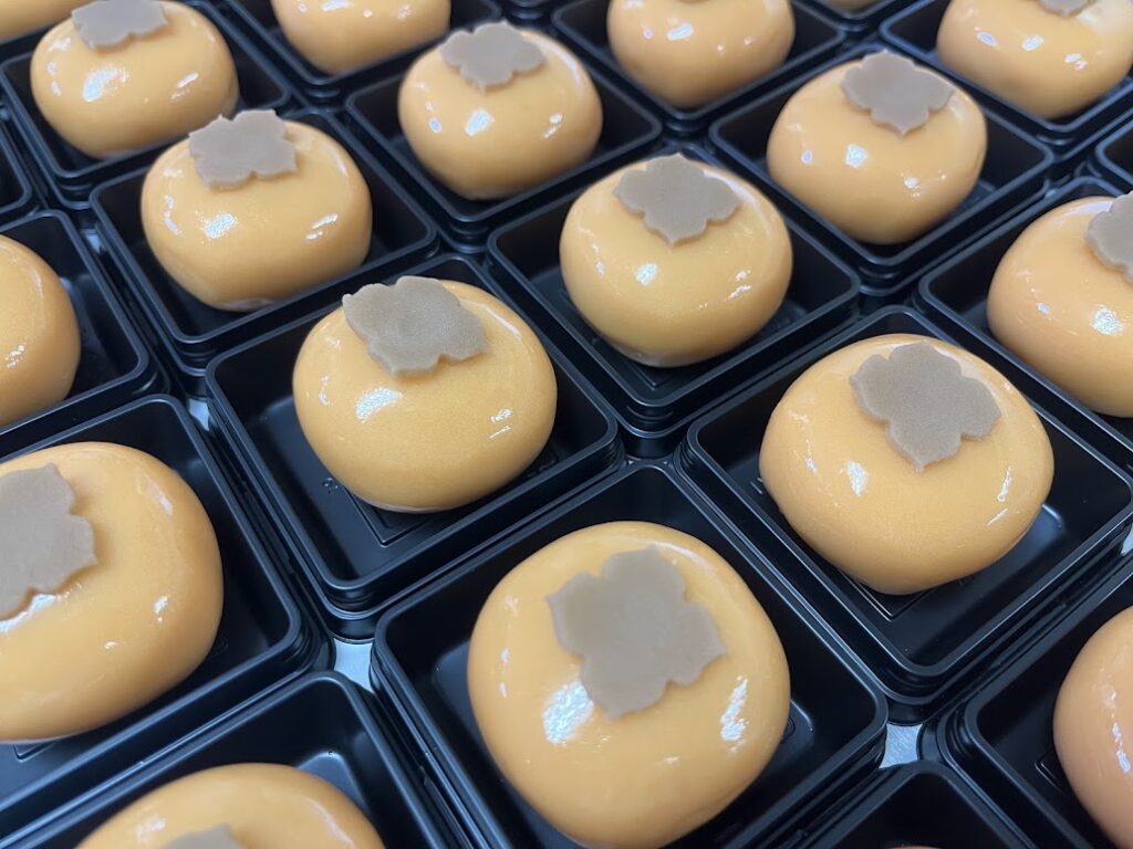 上生菓子柿完成
