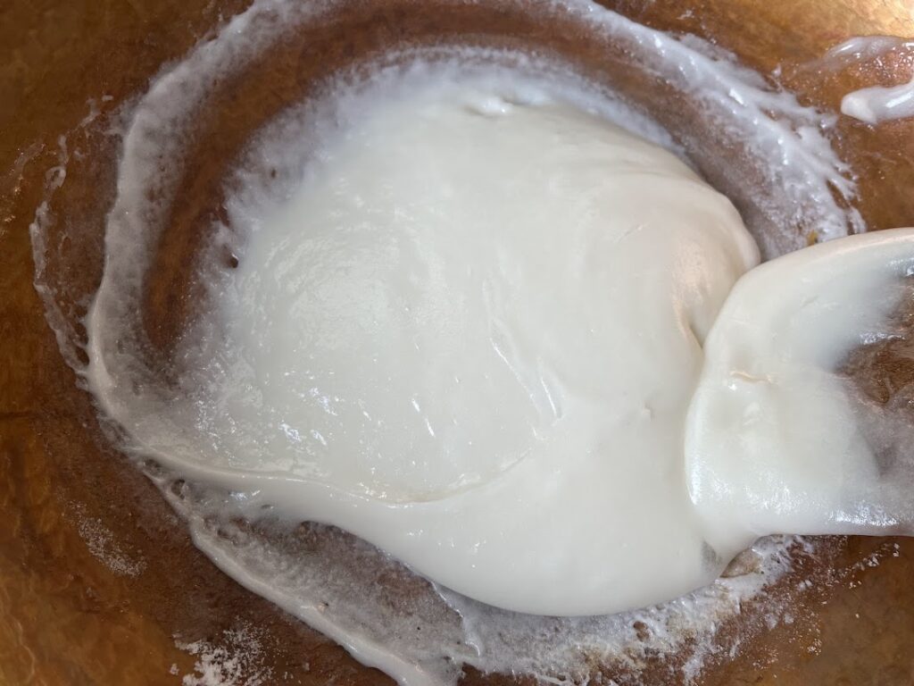 白く仕上がってきた雪平