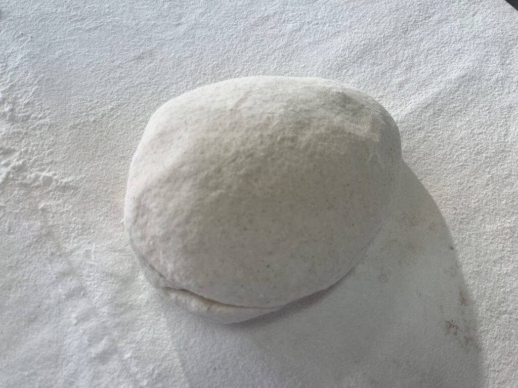 蕎麦上用の生地になったもの