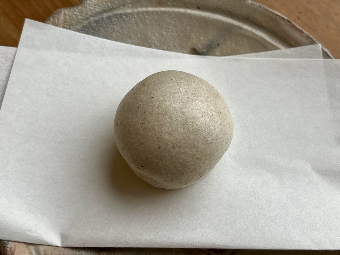 完成した蕎麦上用饅頭