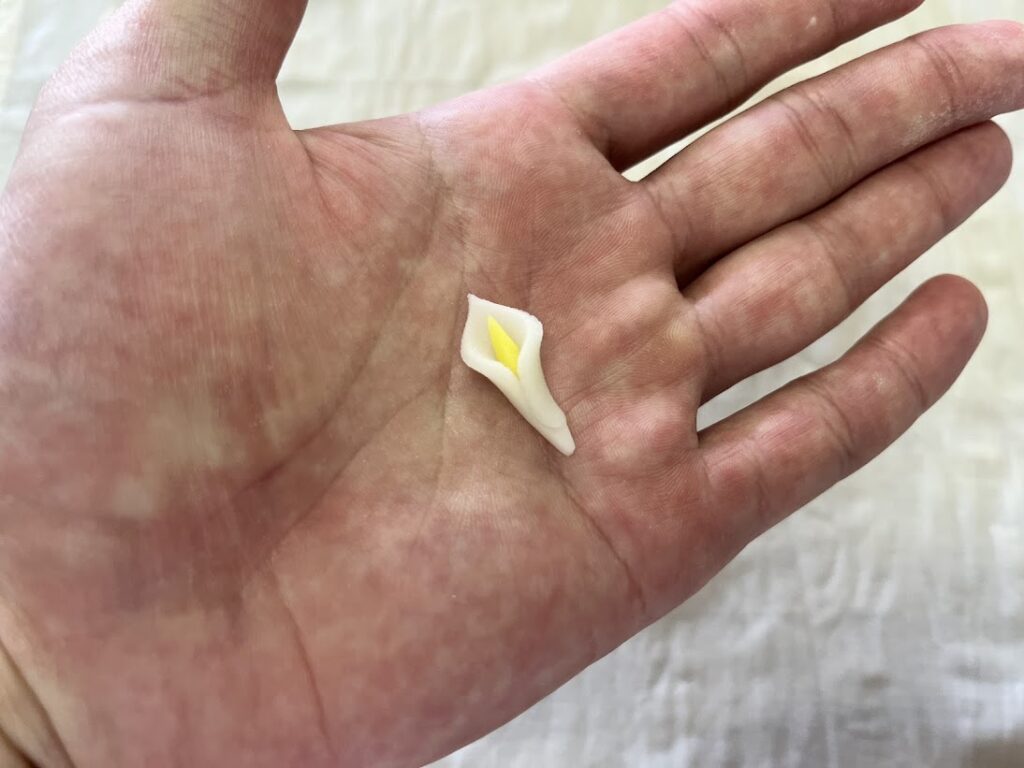 I水芭蕉の花を作る
