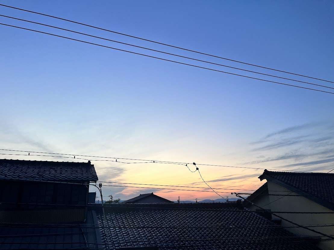 夏至の夕暮れ